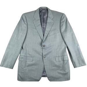 Ermenegildo Zegna Trofeo Wool Blazer 42 44R Seafoam Green Italy